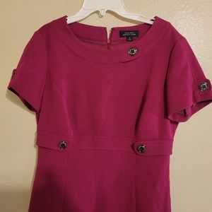 Tahari Arthur S Levine Dress Plum